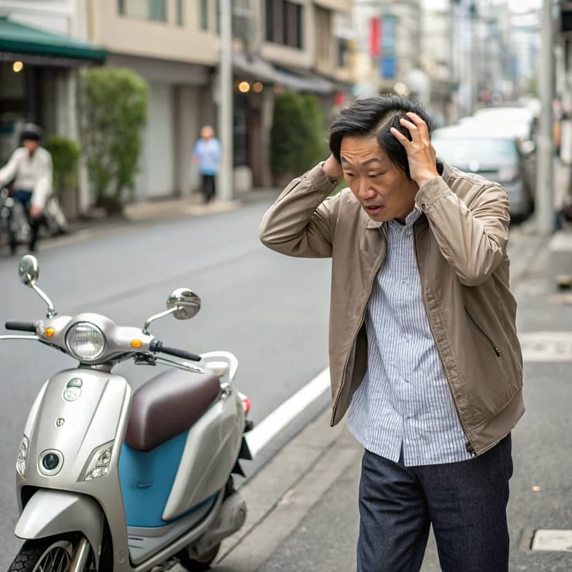 急いでいる様子の人