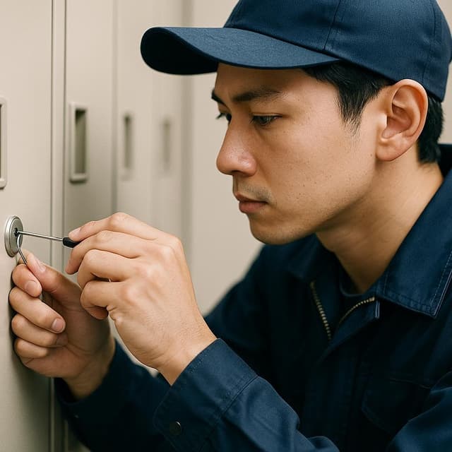 ロッカー解錠