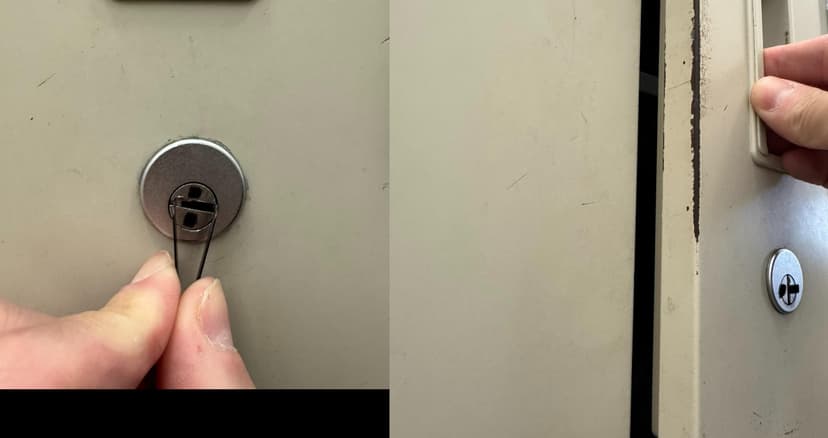 ロッカーの鍵開け